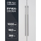 Ручка-скоба CAPPIO RSC059, м/о 960 мм, чёрная