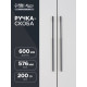 Ручка-скоба CAPPIO RSC059, м/о 576 мм, чёрная
