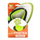 Рулетка «Пижон», 8 м, до 40 кг, трос, светоотражающая, прорезиненная ручка, зелёная