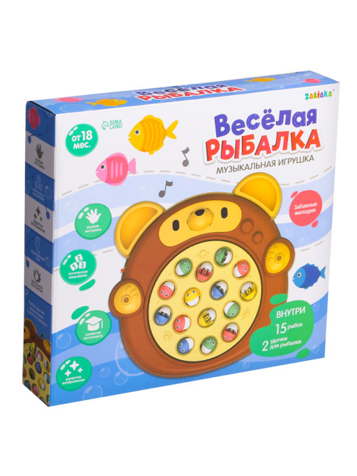 Музыкальная игрушка ZABIAKA «Весёлая рыбалка: Мишка», звуковые эффекты