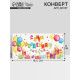 Конверт для денег «С днём рождения», конфетти,16.5×8 см
