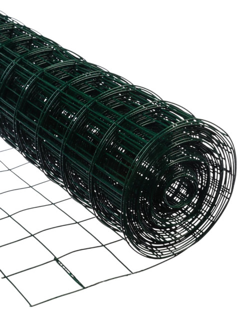 Сетка сварная с ПВХ покрытием, 10×0.5 м, ячейка 50×50 мм, d=1 мм, металл, Greengo