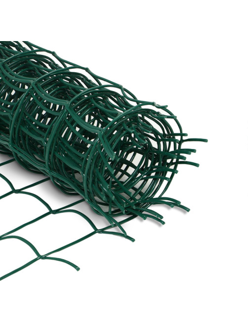 Сетка садовая, 0.5×5 м, ячейка квадрат 83×83 мм, пластиковая, зелёная, Greengo, в рулоне