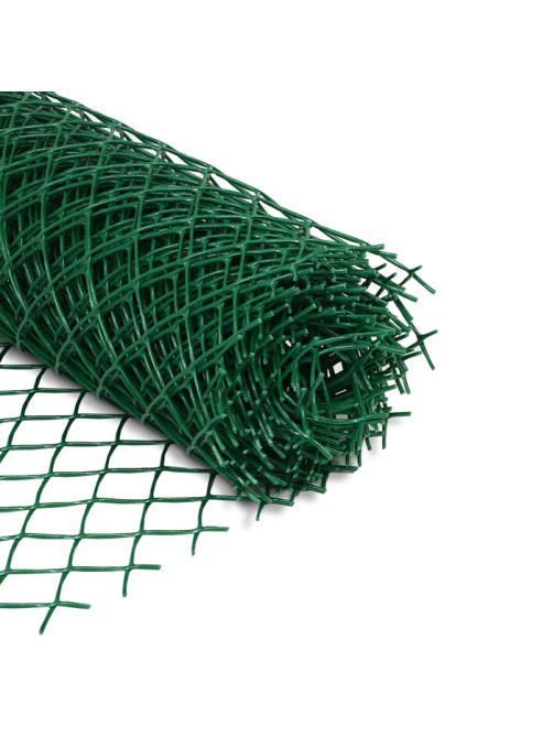 Сетка садовая, 1×10 м, ячейка ромб 40×40 мм, пластиковая, зелёная, Greengo, в рулоне