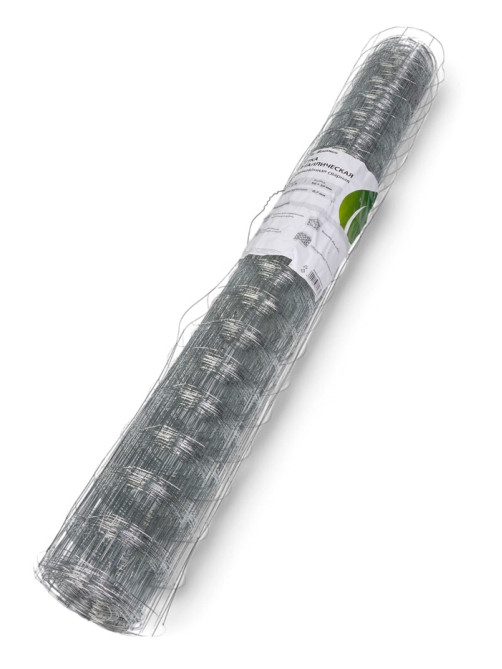 Сетка оцинкованная, сварная, 10×1 м, ячейка 50×50 мм, d=0.7 мм, Greengo