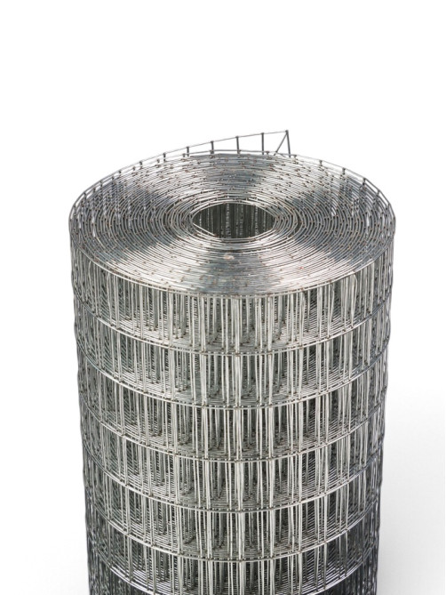Сетка сварная оцинкованная, 10×1 м, ячейка 25×12.5 мм, d=0.7 мм, металл, Greengo