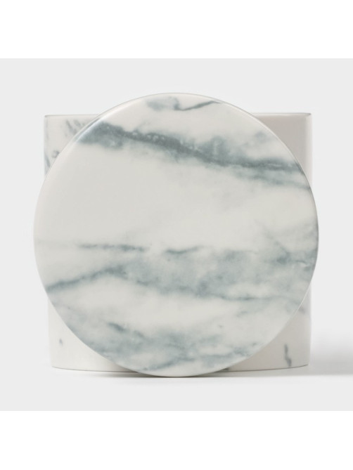 Сахарница Magistro Real Marble, 250 мл, 8.5×9 см, фарфор, белая