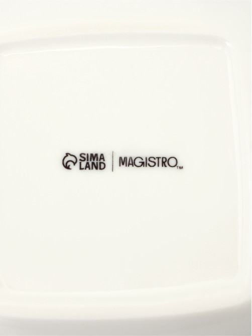 Сахарница Magistro «Бланш», 340 мл, фарфор, белая