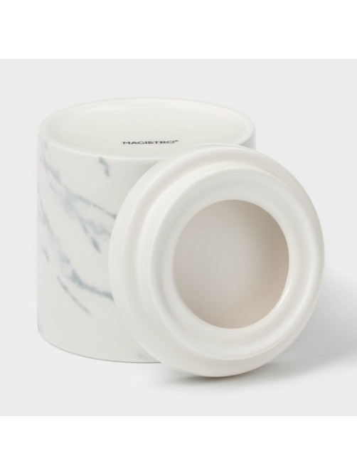 Сахарница Magistro Real Marble, 250 мл, 8.5×9 см, фарфор, белая