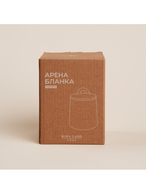 Сахарница SL Home «Арена Бланка», 400 мл, 9.5×12.5 см, керамика, белая