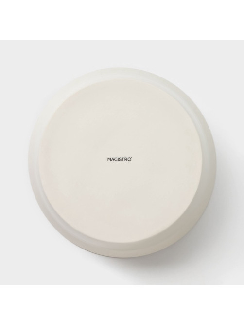 Салатники Magistro Whitewarm, 380/700/1.2 л, d=12/16/20.5 см, набор 3 шт., фарфор, белые