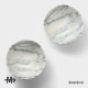 Салатники Magistro Real Marble, 380 мл, 11.6×6.5 см, набор 2 шт., фарфор, белые