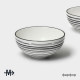 Салатники Magistro Hypnose, 650 мл, 14.7×7 см, набор 2 шт., фарфор, белые