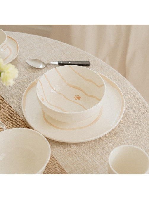 Салатники SL Home «Гатто», 1.1 л, d=18.5 см, набор 2 шт., фарфор, белые