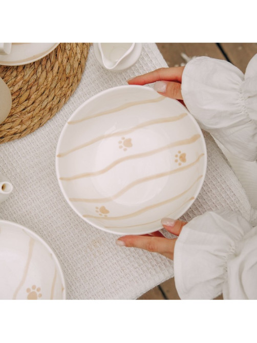Салатники SL Home «Гатто», 1.1 л, d=18.5 см, набор 2 шт., фарфор, белые