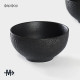 Салатники Magistro Lofty, 600 мл, d=14 см, набор 2 шт., фарфор, чёрные