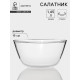 Салатник Доляна Simple, 1.45 л, 19×9.5 см, стекло, прозрачный