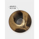 Салатник Magistro Brown Marble, 500 мл, d=16.5 см, стекло, золотистый