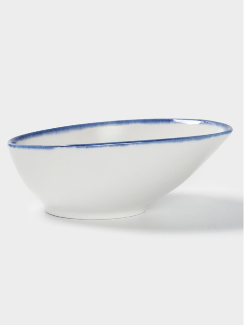 Салатник Magistro Blue Lagoon, 550 мл, 18.1×14.2 см, фарфор, белый