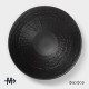 Салатник Magistro Black style, d=17.8 см, фарфор, чёрный