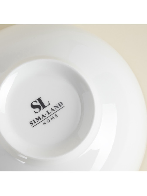 Салатники SL Home «Каскарон», 1.4 л, d=18 см, набор 2 шт., костяной фарфор, белые