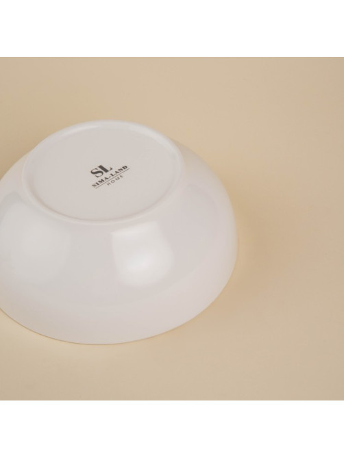 Салатники SL Home «Гатто», 1.1 л, d=18.5 см, набор 2 шт., фарфор, белые