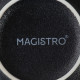 Салатники Magistro Lofty, 300 мл, d=12 см, набор 2 шт., фарфор, чёрные