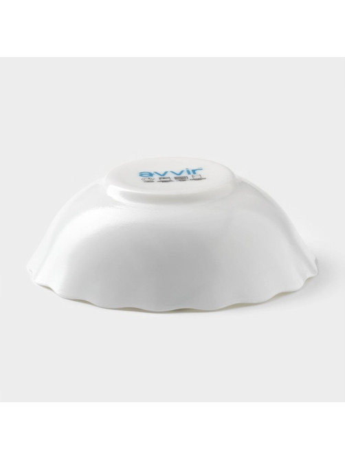 Салатник Avvir «Юкка», 430 мл, d=15.5 см, стеклокерамика, белый