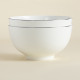 Салатники SL Home «Каскарон», 1.4 л, d=18 см, набор 2 шт., костяной фарфор, белые