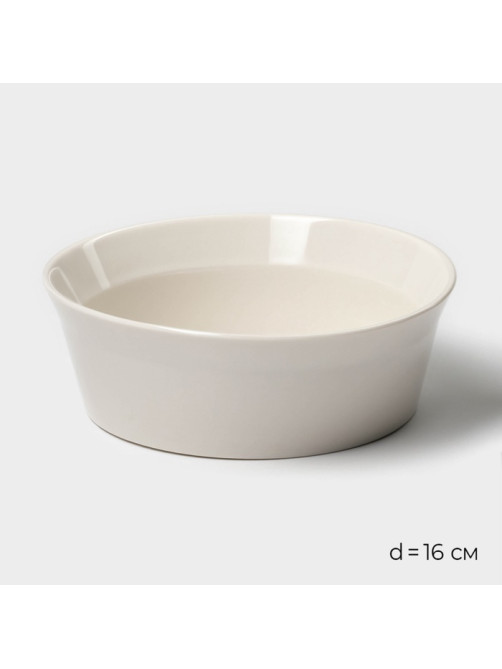 Салатники Magistro Whitewarm, 380/700/1.2 л, d=12/16/20.5 см, набор 3 шт., фарфор, белые