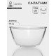 Салатник Доляна Simple, 750 мл, 15×8 см, стекло, прозрачный