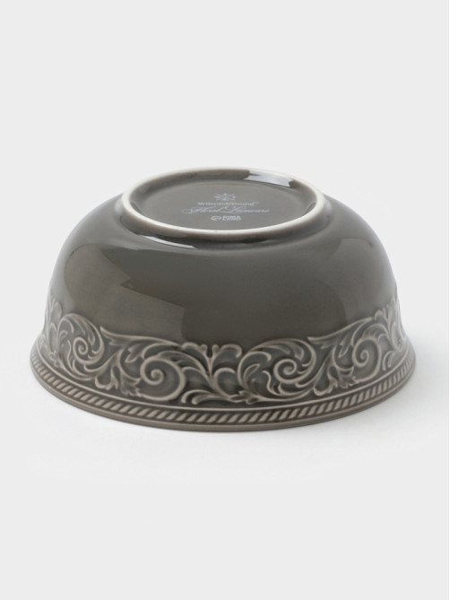 Салатник WY Floral Laceware, 700 мл, d=15 см, фарфор, серая