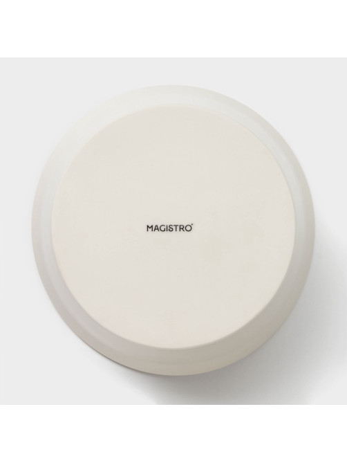 Салатники Magistro Whitewarm, 380/700/1.2 л, d=12/16/20.5 см, набор 3 шт., фарфор, белые