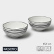Салатники Magistro Hypnose, 650 мл, 14.7×7 см, набор 2 шт., фарфор, белые