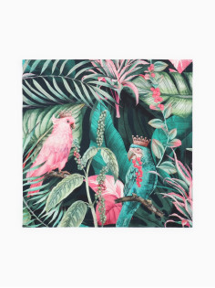 Салфетка «Этель» Tropical parrots, 46×46 см, 100% хлопок, саржа 190 г/м²