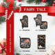 Набор салфеток сервировочных «Этель» Fairy tale, 40×40 см - 4 шт., чёрные