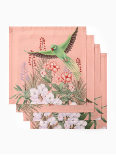 Набор салфеток «Этель» Tropical animals, 40×40 см - 4 шт., 100% хлопок, 190 г/м²