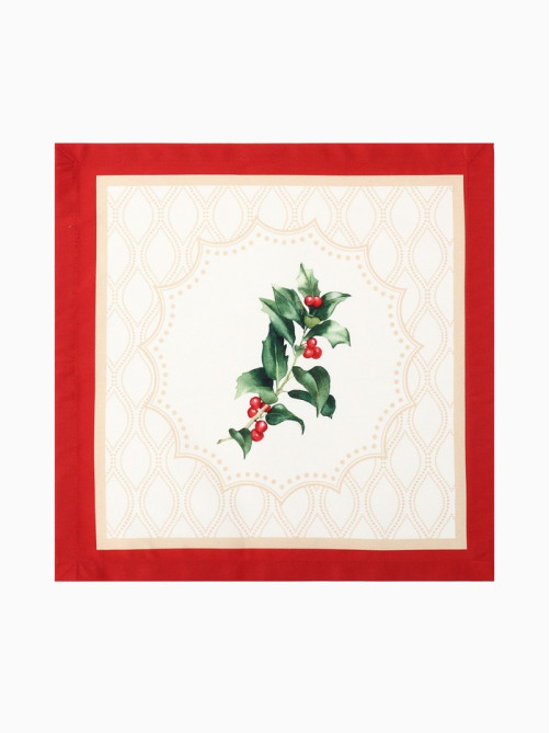 Набор салфеток сервировочных «Этель» Christmas wreath, 40×40 см - 4 шт., 100% хлопок, саржа 190 г/м²