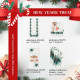 Набор салфеток сервировочных «Этель» New Years treat, 40×40 см - 4 шт., белые
