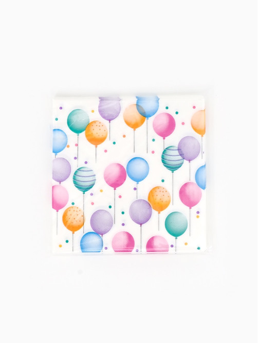 Салфетки бумажные «Happy birthday», 33×33 см, 20 шт.