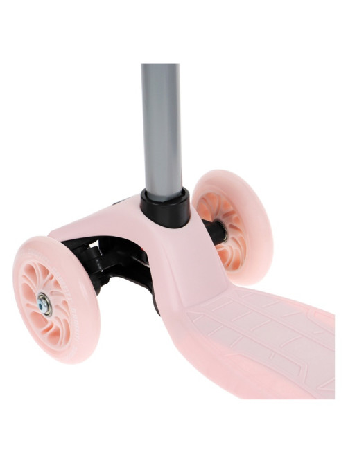 Самокат GRAFFITI Baby, колёса световые PU 120/70 мм, ABEC 7, розовый