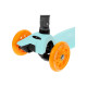 Самокат складной GRAFFITI Baby, колёса световые PU 120/70 мм, ABEC 7, бирюзовый