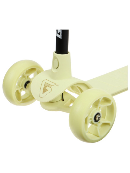 Самокат детский GRAFFITI Baby 24, колёса PU 120/100 мм, жёлтый