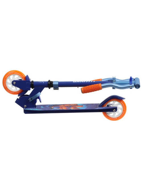 Самокат городской GRAFFITI Comfort 120, складной, колёса PU 120 мм, ABEC 7 Carbon, синий