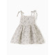 Сарафан для девочки MINAKU: muslin clouds, белый, рост 122 см