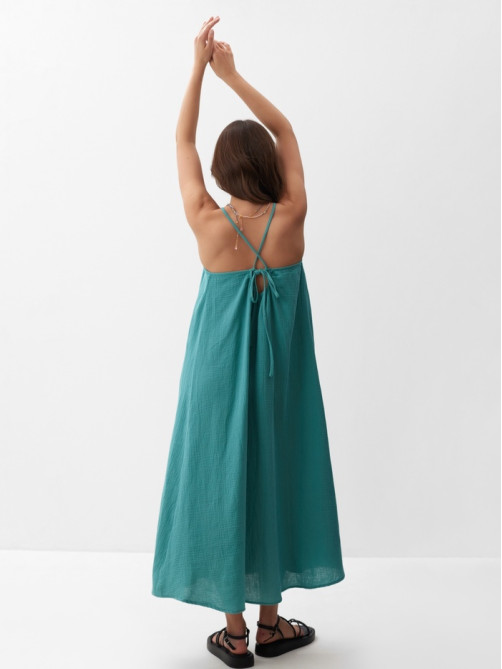 Сарафан женский MIST Muslin, размер 40 (XS), бирюзовый