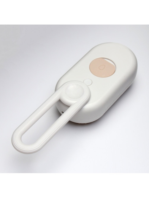 Паровая щетка-расчёска для животных, с USB-зарядкой и выдвижной ручкой, белая