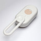 Паровая щетка-расчёска для животных, с USB-зарядкой и выдвижной ручкой, белая