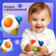 Развивающая игрушка IQ-ZABIAKA «Сенсорный кубик», 1+