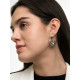 Серьги кольца «Кручение», d=3 см, цвет серебро